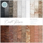 Preview: The essential Craft Papers Paper Pad - Brick Textures - 12 x 12