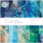 Preview: The essential Craft Papers Paper Pad - Ink Drops - Ocean - 12 x 12