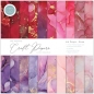 Preview: The essential Craft Papers Paper Pad - Ink Drops - Rose - 12 x 12