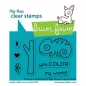 Preview: Lawn Fawn Clear Stamps - One In A Chameleon Flip-Flop