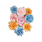 Preview: Prima Marketing Mulberry Paper Flowers - Abstract Bliss/Spring Abstract 9 Stk.