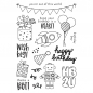 Preview: Simple Stories Clear Stamp Set - Birthday Blast