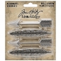 Preview: Tim Holtz - 4 Adornments - Quill & Arrow