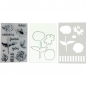 Preview: Wendy Wechi Stamp, Die & Stencil Set - Flowers Say it All