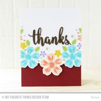 MFT Die-Namics Stanz & Stempel Set - Flashy Florals