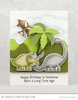 MFT Die-Namics Stanz & Stempel Set - Delightful Dinosaurs