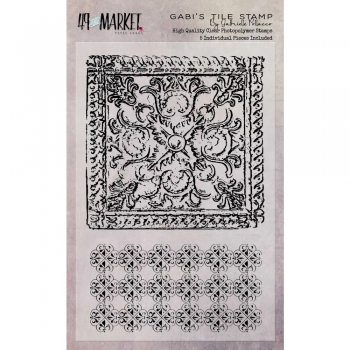 49 and Market Clear Stamp`s - Gabi`s Tile Stamp