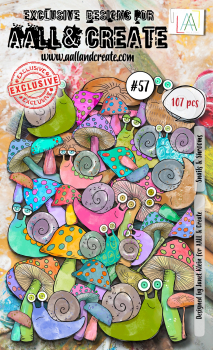 AALL & CREATE Ephemera - Snails & Shrooms #57