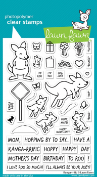 Lawn Fawn Clear Stamps - Kanga-rrific