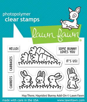 Lawn Fawn Clear Stamps - Hay There, Hayrides! Bunny Add-on