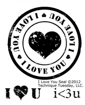 Technique Tuesday Clearstamps - I Love You Seal