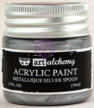 Prima Marketing Acrylic Paint - Metallique Silver Spoon