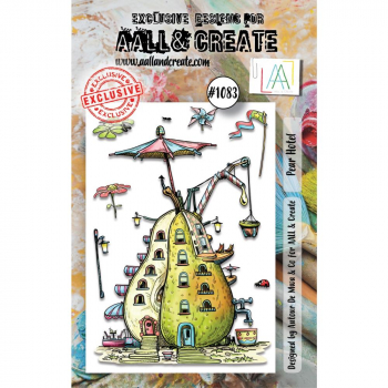 AALL & CREATE Clear Stamps - Pear Hotel #1083