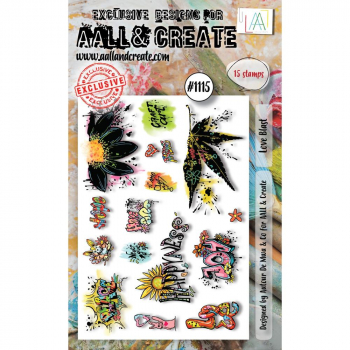 AALL & CREATE Clear Stamps - Love Blast #1115