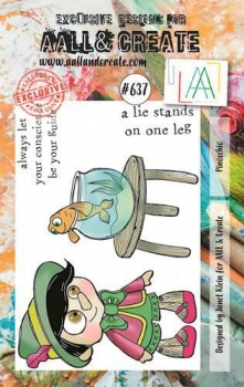 AALL & CREATE Clear Stamps - Pinocchioc #637