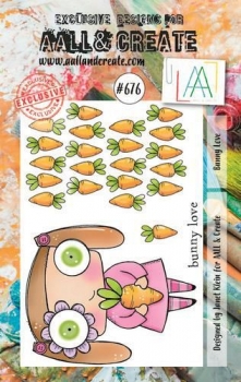 AALL & CREATE Clear Stamps - Bunny Love #676