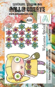 AALL & CREATE Clear Stamps - Welcome Spring #680