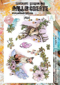 AALL & CREATE Clear Stamps - Crystal Wood #864