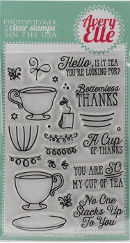 Avery Elle Clearstamps - Tea Time