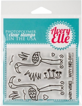 Avery Elle Clearstamps - Flamingos