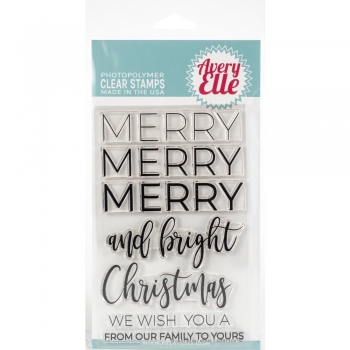 Avery Elle Clearstamps - Merry Merry