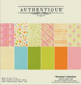 Authentique - 12" x 12" Paper Pad - Promise
