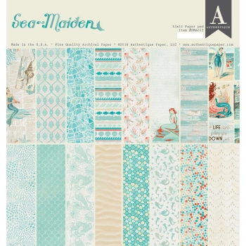 Authentique Paper Pad - Sea Maiden - 12 x 12