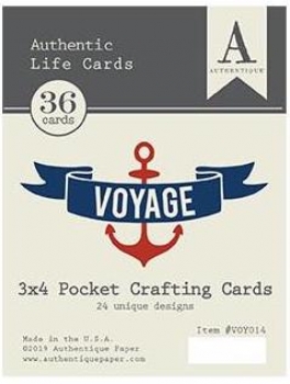 Authentic Life Cards - 3" x 4" JPocket Crafting Cards -Voyage