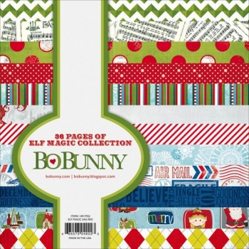 Bo Bunny Paper Pad - Elf Magic Collection 6" x 6"