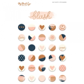 %My Mind`s Eye Puffy Stickers - Blush%