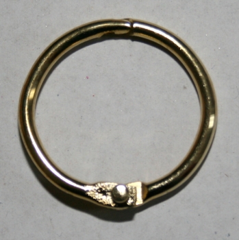 Buchring / Heftring / Klappring 19 mm - Gold