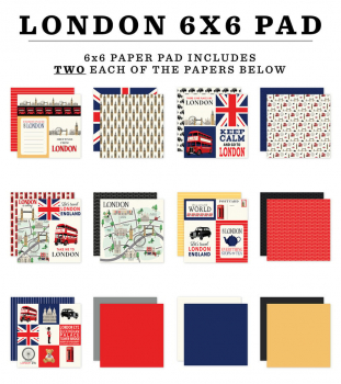 Carta Bella Paper Pack - London - 6" x 6"