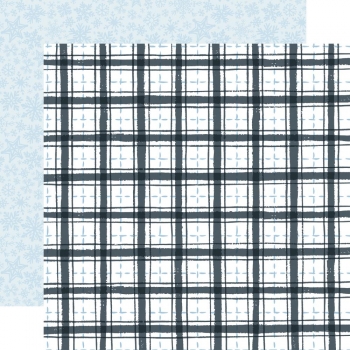 Carta Bella Winter Market - Frosty Plaid 12" x 12" 