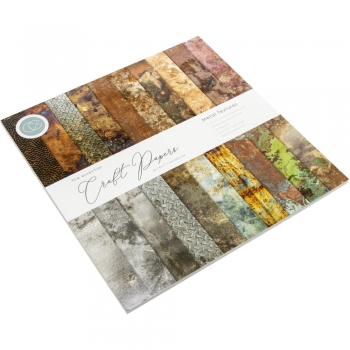 The essential Craft Papers Paper Pad - Metal Textures - 12 x 12