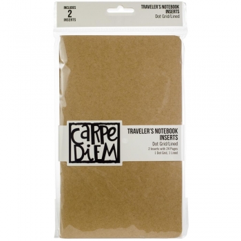 Carpe Diem Traveler`s Notebook Inserts - Dot Grid/Lined