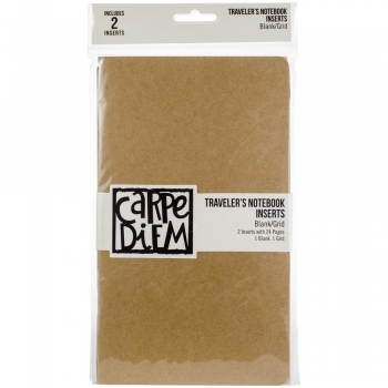 Carpe Diem Traveler`s Notebook Inserts - Blank/Grid