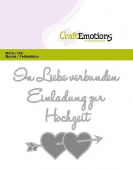 Craft Emotions Stanze - In Liebe verbunden