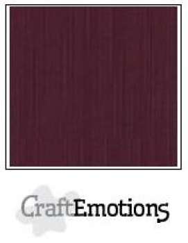 Craft Emotions Leinenkarton - Burgundy