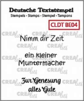 Crealies Mini Text Stempel - Besserung 4