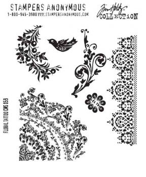 Tim Holtz Stempelset - Floraltattoo