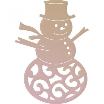 Couture Creations - Highland Christmas Mini Die - Filigree Snowman