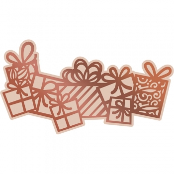 Couture Creations- Highland Christmas Hotfoil Stamp Die - Flurry of Presents