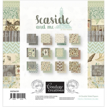 Couture Creations Paper Pack - Seaside and me 6" x 6"