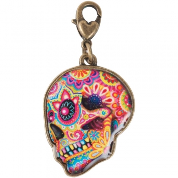 Thaneeya Acrylic Charm - Sugar Skull Profile