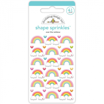 Doodlbug Shape Sprinkles (Epoxy Sticker) - over the rainbow