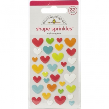 Doodlebug Shape Sprinkles (Epoxy Sticker) - my happy place
