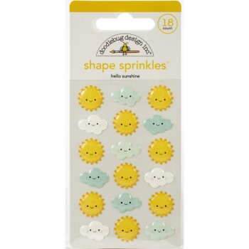 Doodlebug Shape Sprinkles (Epoxy Sticker) - hello sunshine
