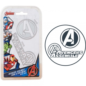 AVENGERS Metall Stanze - Avengers Assemble Icon & Sentiment