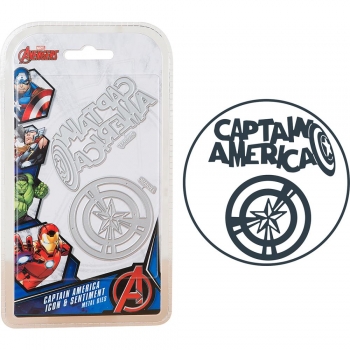 AVENGERS Metall Stanze - Captain America Icon & Sentiment