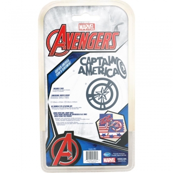 AVENGERS Metall Stanze - Captain America Icon & Sentiment